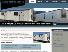 Tablet Screenshot of airlinemobileoffices.com